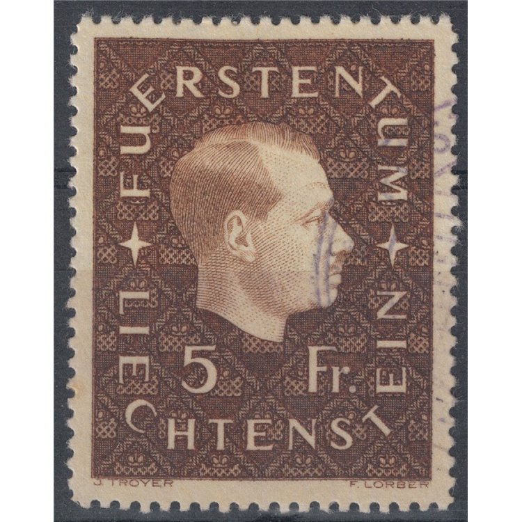 LIECHTENSTEIN 1939 Effigy of Prince Franz Joseph II us