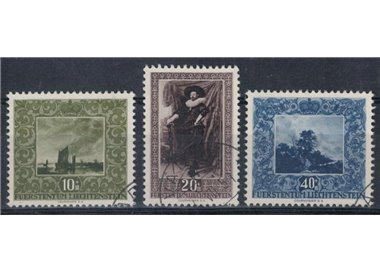 LIECHTENSTEIN 1951 Pro charitable works 3v us