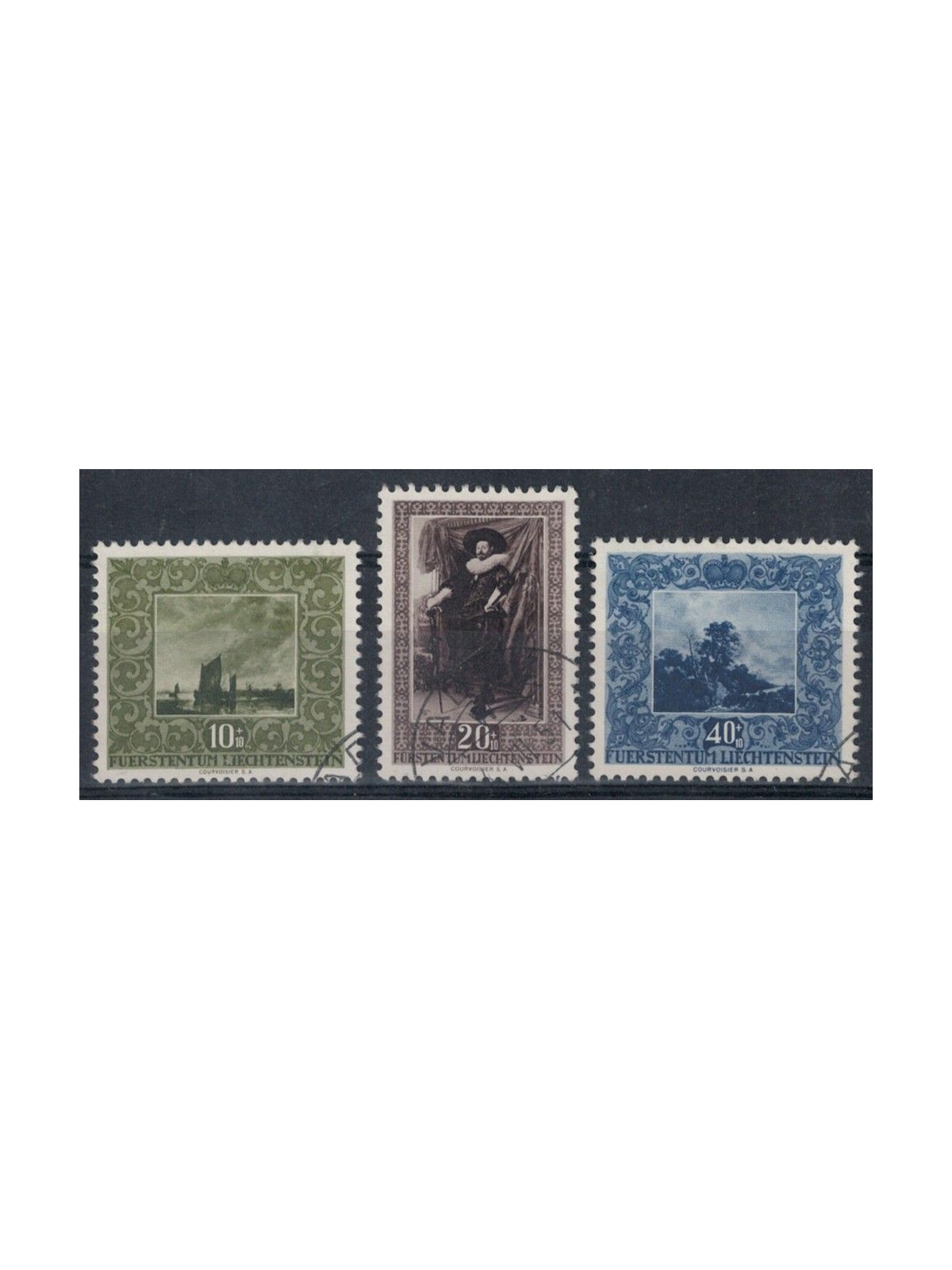 LIECHTENSTEIN 1951 Pro charitable works 3v us