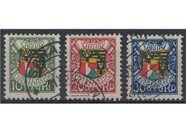 LIECHTENSTEIN 1927 Birthday of Prince John II 3v us