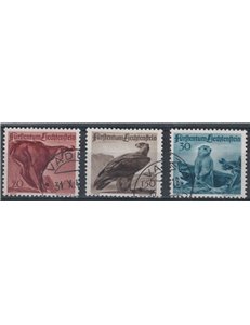 LIECHTENSTEIN 1947 Fauna, 2ª serie 3v us