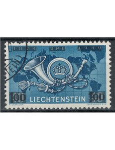 LIECHTENSTEIN 1950 Anniversary UPU overprinted us