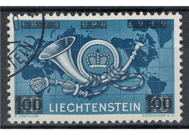 LIECHTENSTEIN 1950 Anniversario UPU soprastampato us