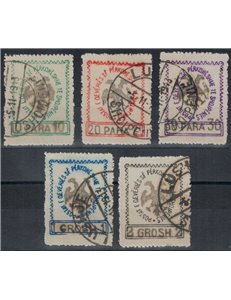 ALBANIA 1913 Anniversario dell'indipendenza 5v us