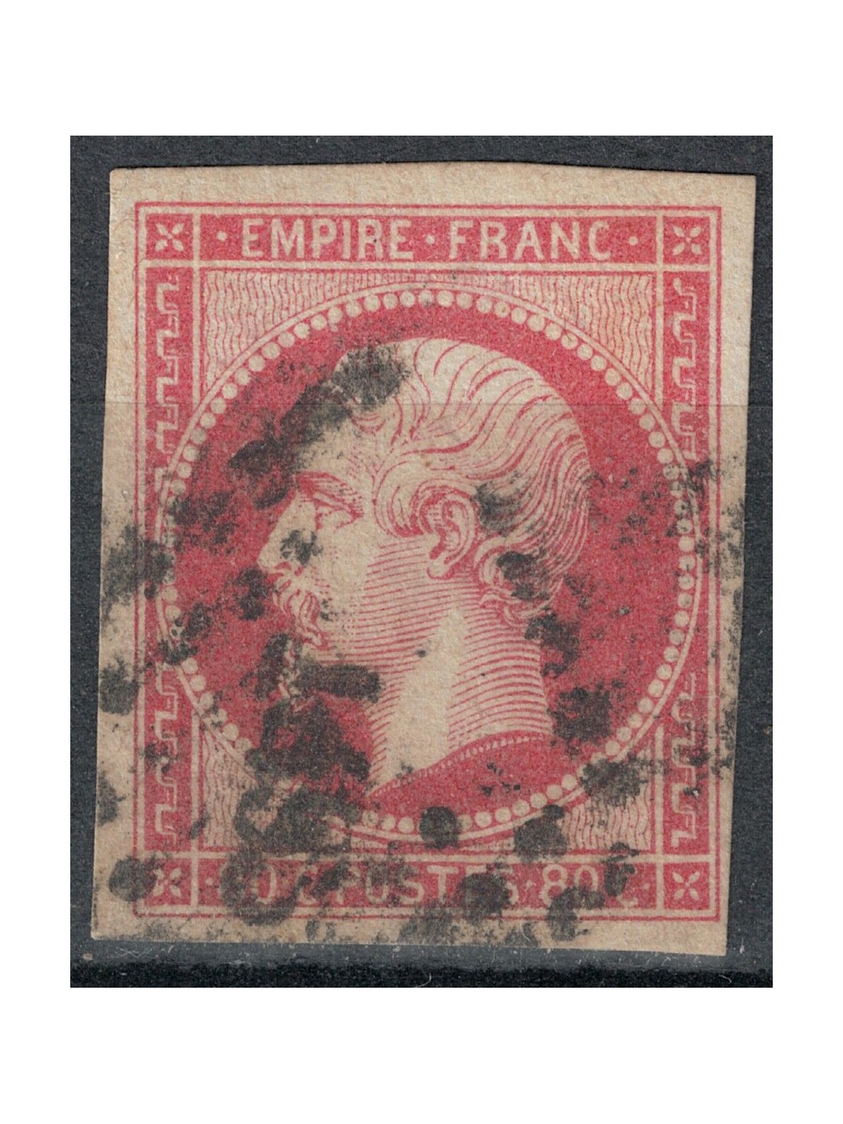 FRANCE 1853-60 Effigy of Napoleon III, 80c pink us