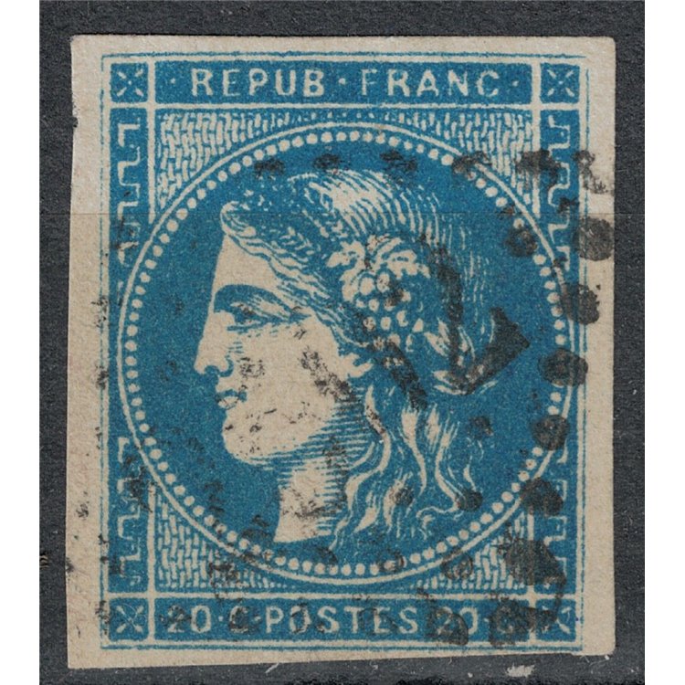 FRANCE 1870-71 Ceres, 20c blue us