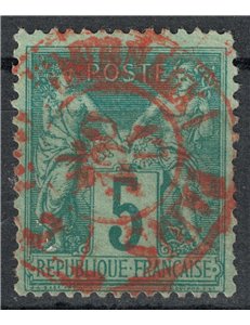 FRANCE 1876-81 Type Sage, 5c green us