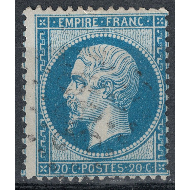 FRANCE 1862 Effigy of Napoleon III, 20c blue us