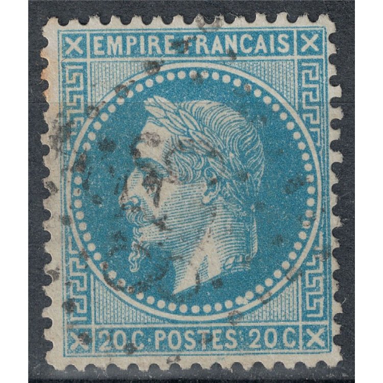 FRANCE 1862-70 Effigy of Napoleon III, 20c blue us