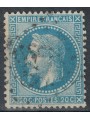 FRANCE 1862-70 Effigy of Napoleon III, 20c blue us