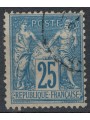 FRANCE 1876-81 Sage Type, 25c blue II type us