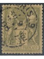 FRANCIA 1876-81 Tipo Sage, 1f verde oliva chiaro II tipo us