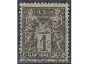 FRANCIA 1877-80 Tipo Sage, 1c nero us
