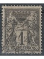 FRANCE 1877-80 Sage Type, 1c black us