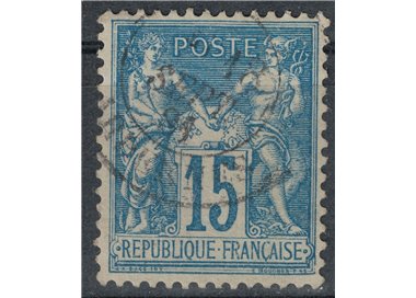 FRANCIA 1877-80 Tipo Sage, 15c azzurro us