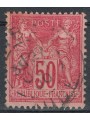 FRANCIA 1884-90 Tipo Sage, 50c rosa us
