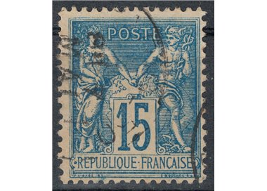 FRANCIA 1892 Tipo Sage, 15c azzurro us