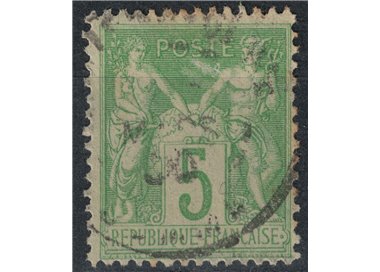 FRANCE 1898-900 Sage Type, 5c green yellow us