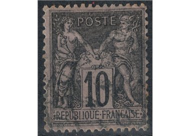 FRANCE 1898-900 Type Sage, 10c black on lilac us