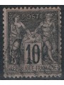 FRANCIA 1898-900 Tipo Sage, 10c nero su lilla us