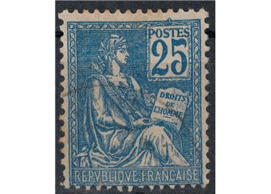 FRANCE 1900-01 Allegory, Mouchon II type 25c blue us