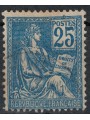FRANCE 1900-01 Allegory, Mouchon II type 25c blue us