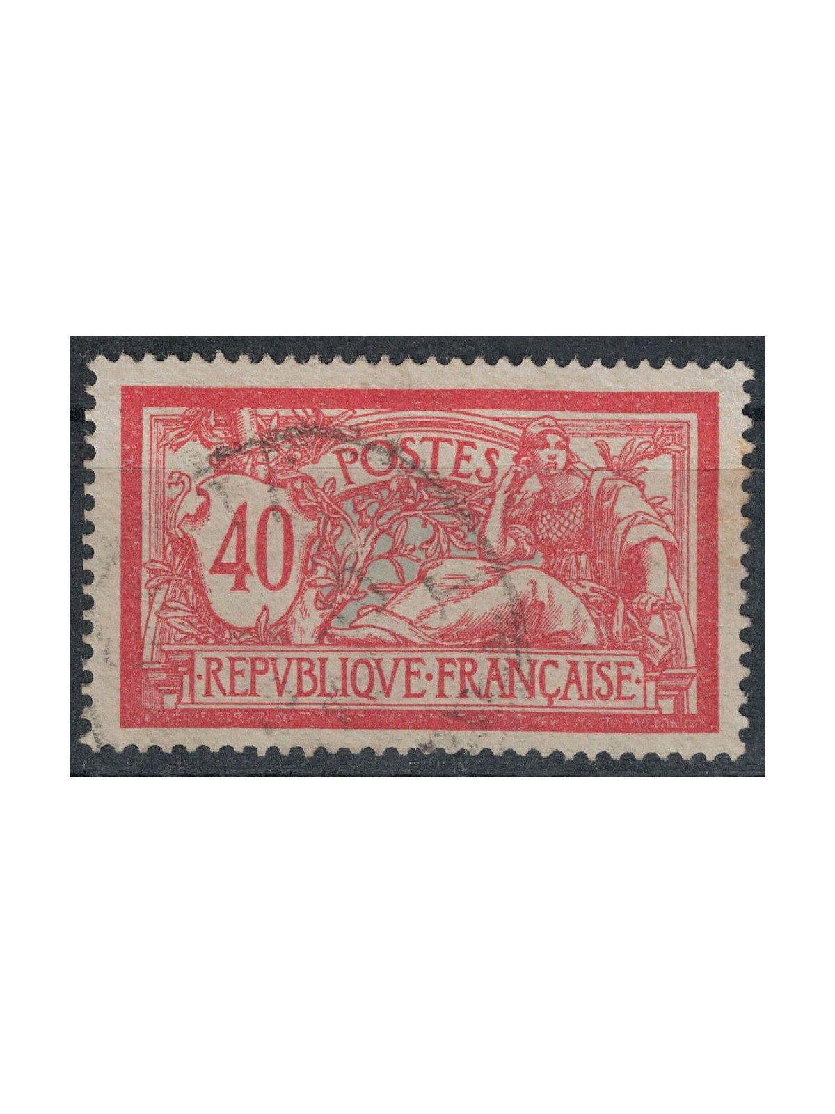 FRANCE 1900 Allegory type Merson 40c red and blue us