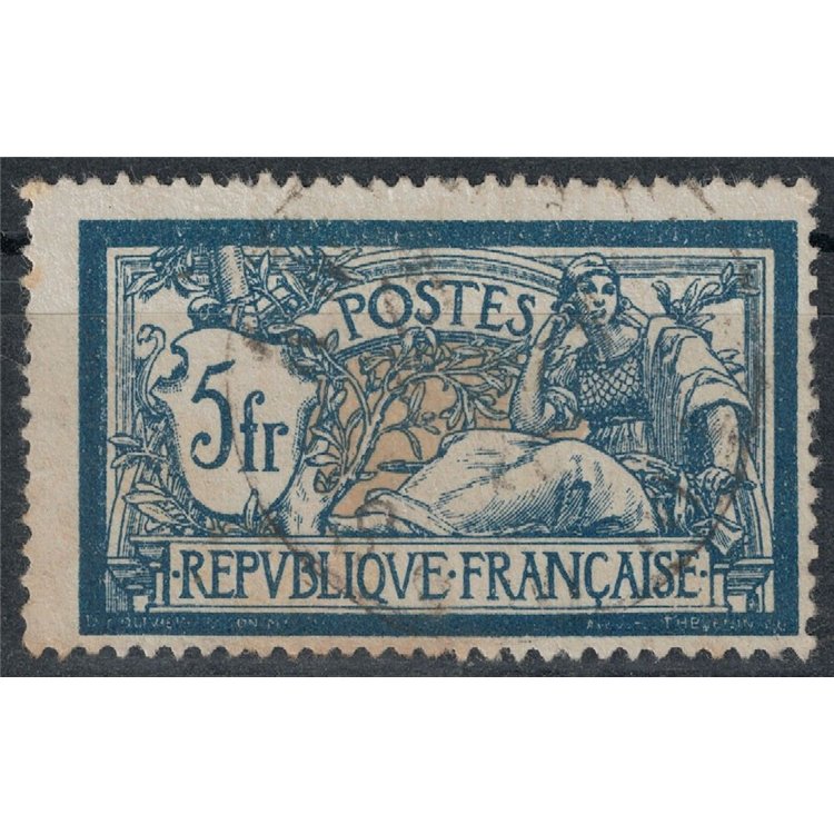FRANCE 1900 Allegory type Merson 5f blue and suede us