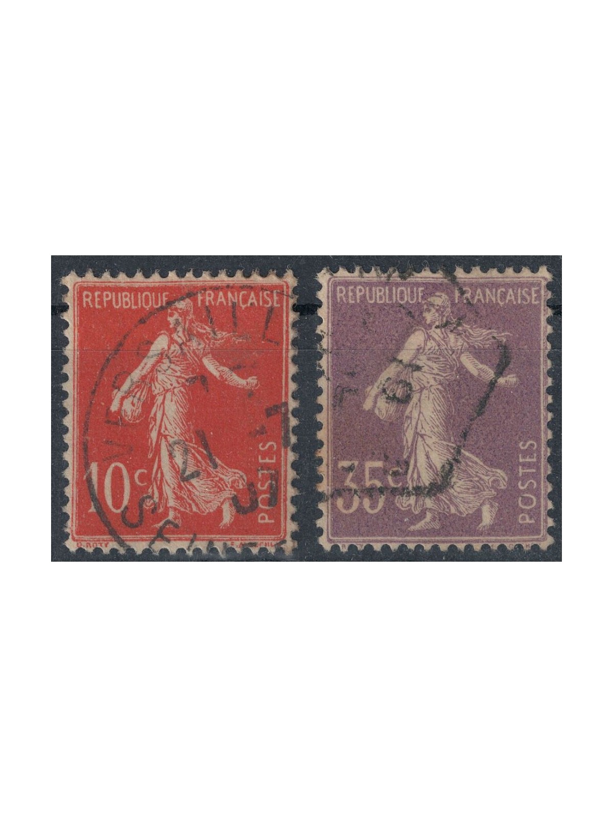 FRANCE 1906 Seeder without globe 2v us