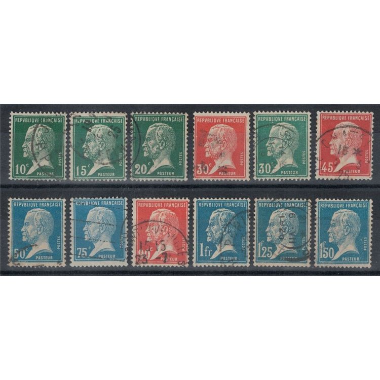 FRANCE 1923-26 Effigy of Louis Pasteur 12v us