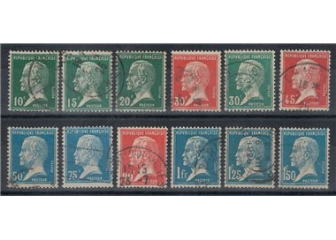 FRANCIA 1923-26 Effigie di Louis Pasteur 12v us