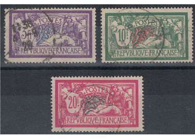 FRANCE 1925-26 Merson type allegory 3v us