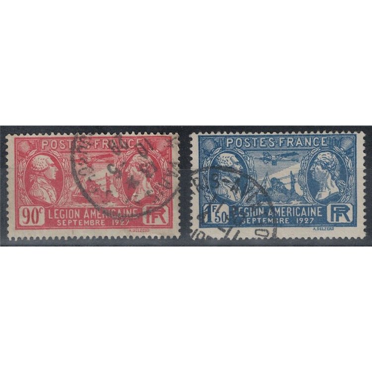 FRANCE 1927 American Legion Congress 2v us