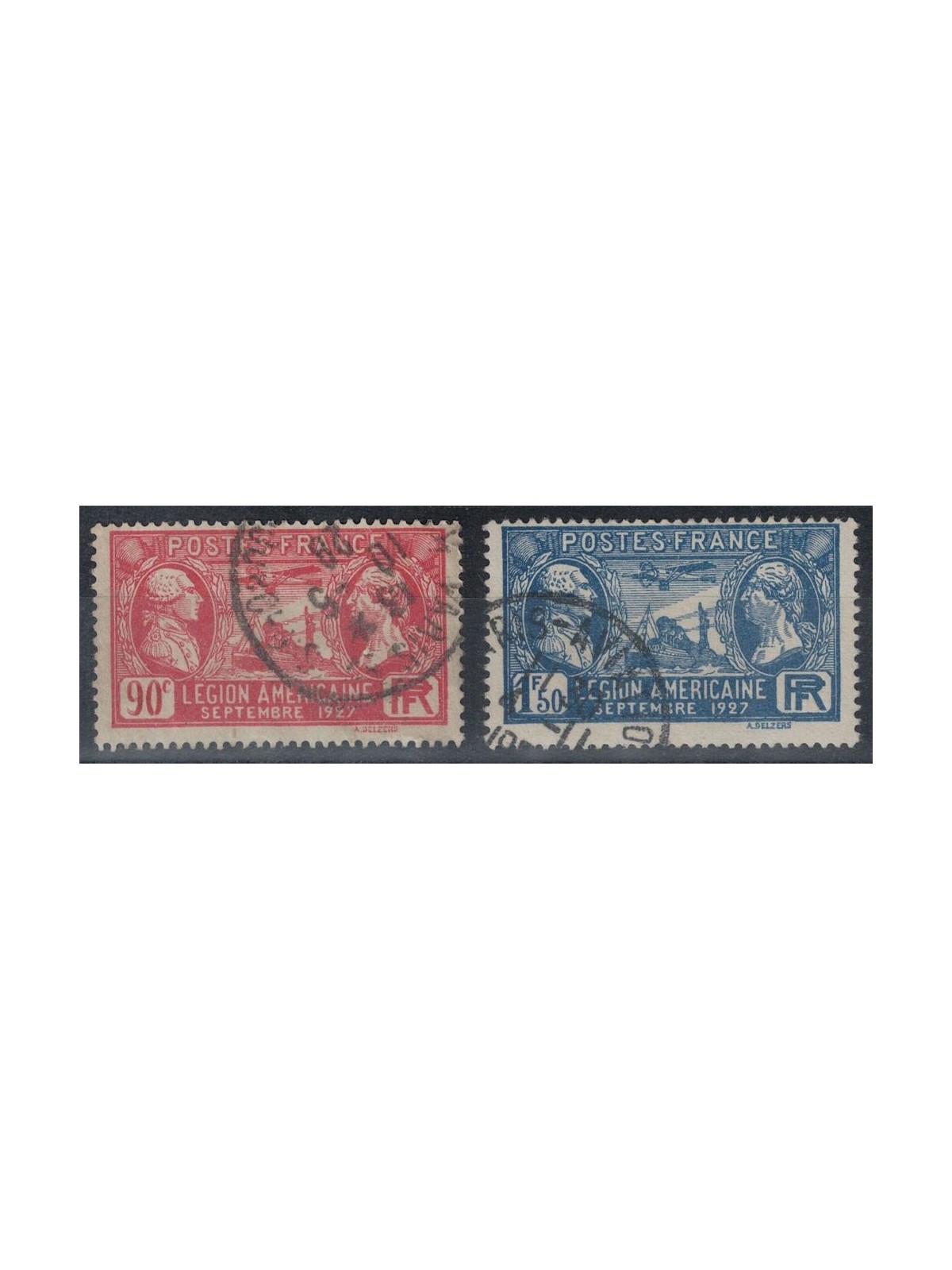 FRANCIA 1927 Congresso della Legione Americana 2v us