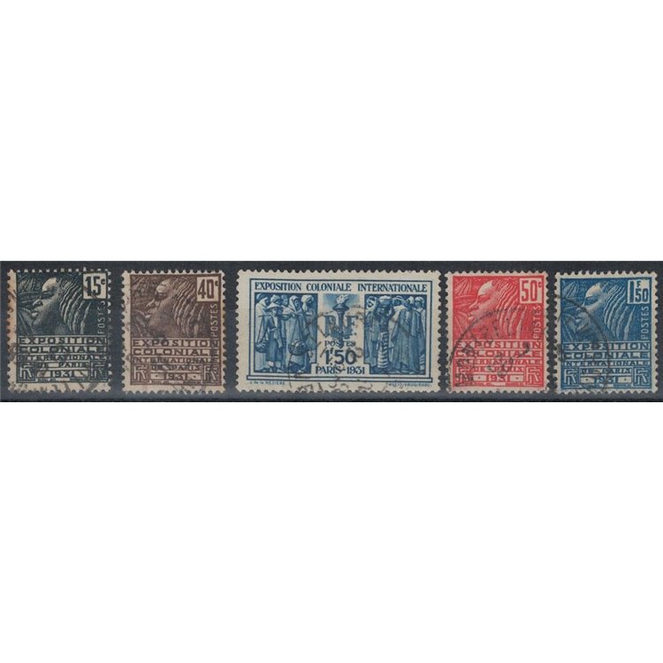 FRANCE 1930-31 Paris Colonial Exhibition 5v us