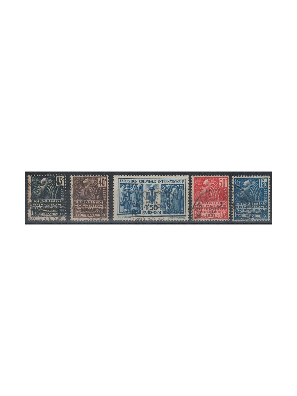 FRANCE 1930-31 Paris Colonial Exhibition 5v us