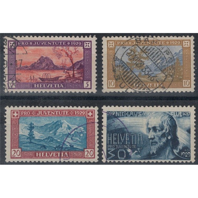 SWITZERLAND 1929 Pro Juventute 4v used