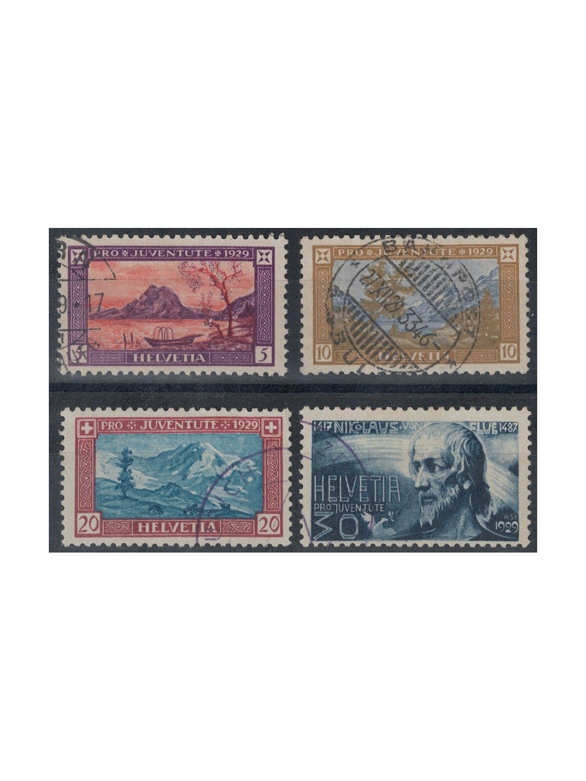 SWITZERLAND 1929 Pro Juventute 4v used