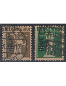 SWITZERLAND 1930 Ordinary series overprinted 2v used