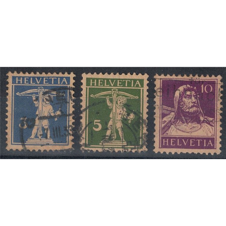 SVIZZERA 1930 Serie ordinaria 3v us