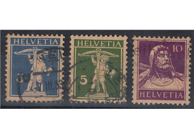 SVIZZERA 1930 Serie ordinaria 3v us