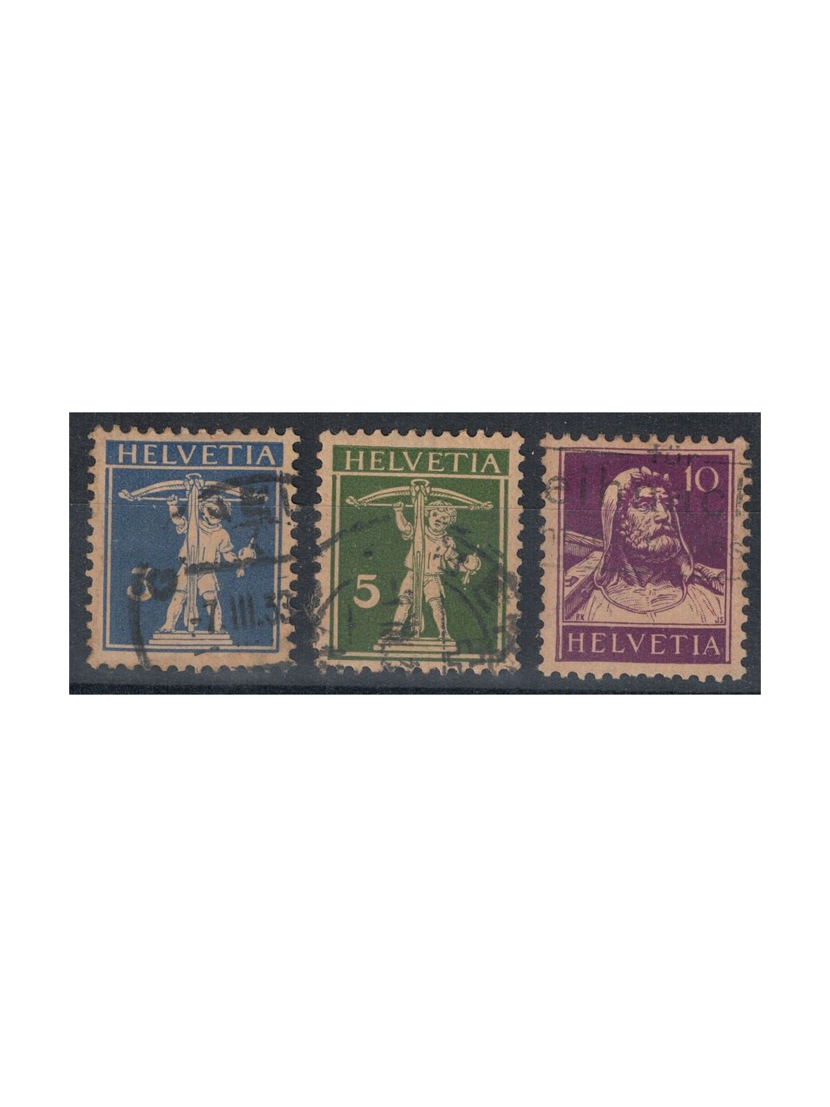 SVIZZERA 1930 Serie ordinaria 3v us