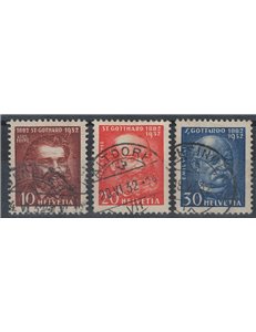 SWITZERLAND 1932 Gotthard Tunnel 3v used
