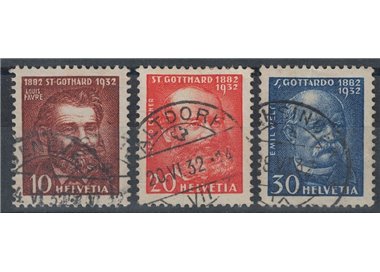 SVIZZERA 1932 Traforo del San Gottardo 3v us