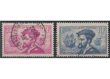 FRANCE 1934 Jacques Cartier 2v us