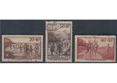 FRANCE 1937 Pro social and sports works 3v us