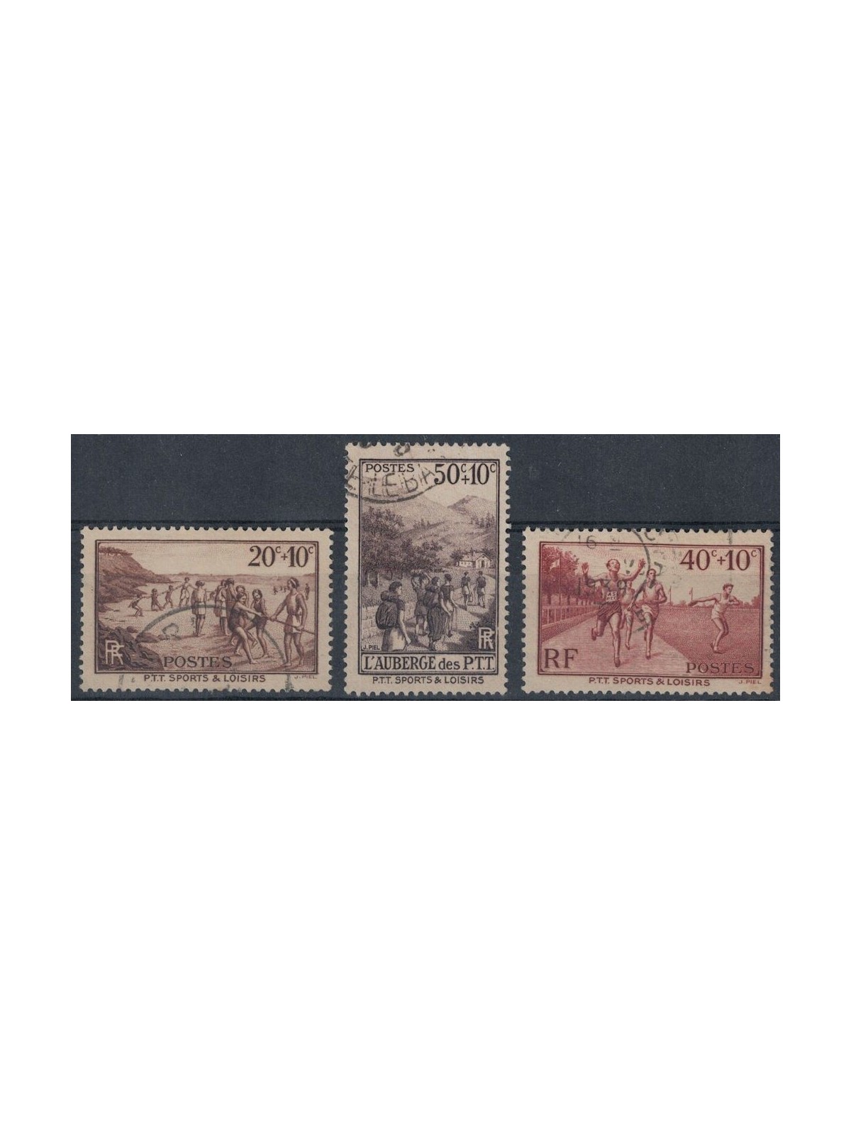 FRANCE 1937 Pro social and sports works 3v us