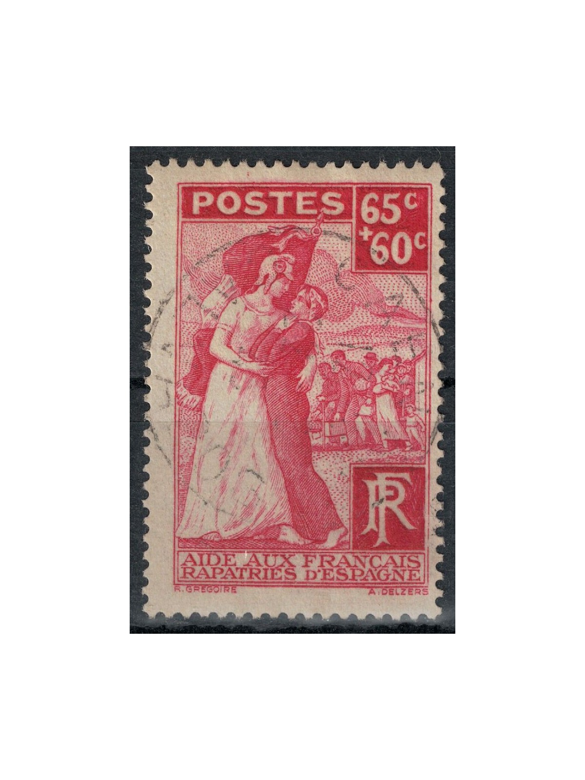 FRANCIA 1938 Assistenza ai francesi rimpatriati us