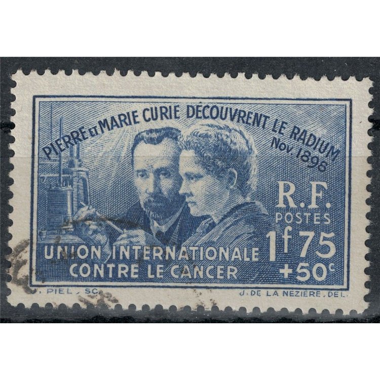 FRANCE 1938 Pierre and Marie Curie us