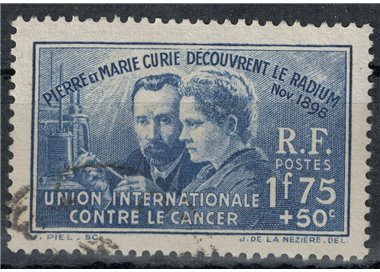 FRANCE 1938 Pierre and Marie Curie us